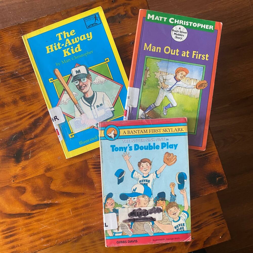 Vintage 90s Bundle of 3 Baseball Chapter Books